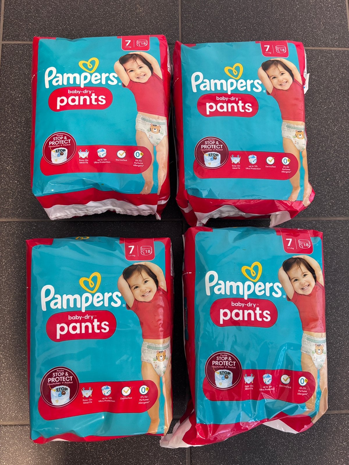 Pampers Baby Dry Pants - Maat 7 - 72st, Kinderen en Baby's, Ophalen, Zo goed als nieuw