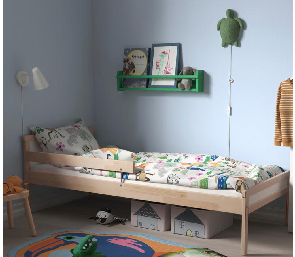 Peuterbed 2x, Kinderen en Baby's, Kinderkamer | Bedden, Ophalen, Gebruikt, 70 tot 85 cm, Lattenbodem
