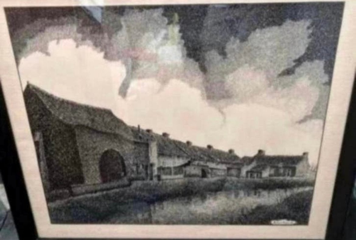 Oud schilderij gesigneerd door Boussu, Ophalen