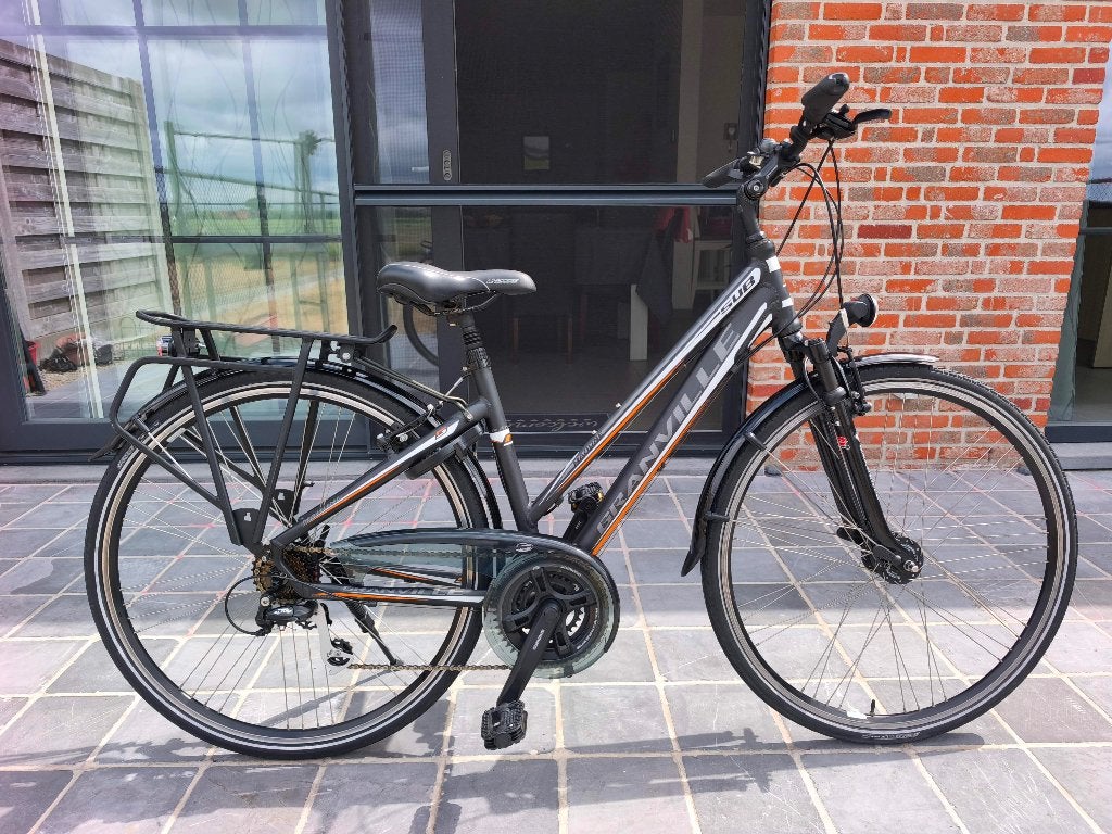 Meisjesfiets "Granville Mahone" in uitstekende staat., Velgrem, Versnellingen, Zo goed als nieuw, Ophalen