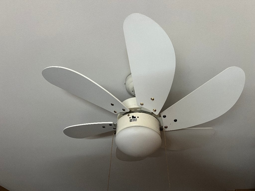 1 plafondventilator met licht, Electroménager, Ventilateurs, Enlèvement, Comme neuf, Ventilateur de plafond