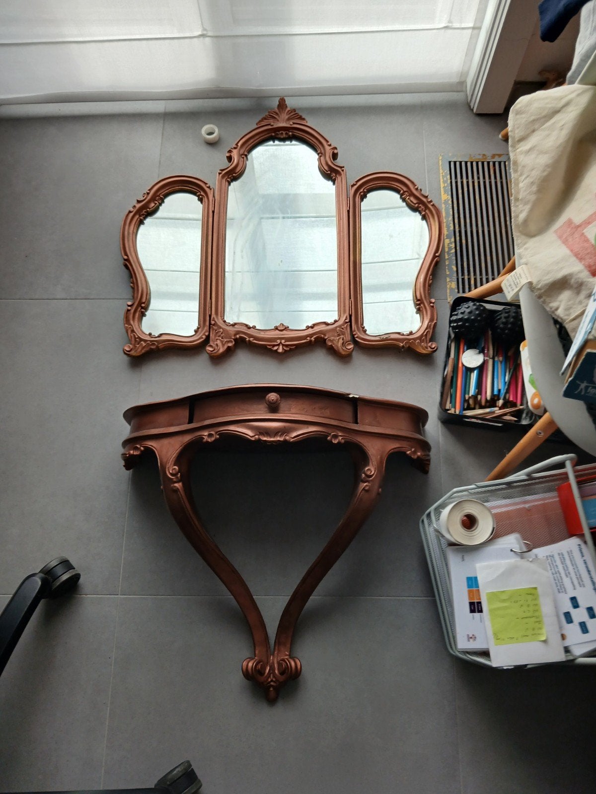 Oude console, Ophalen