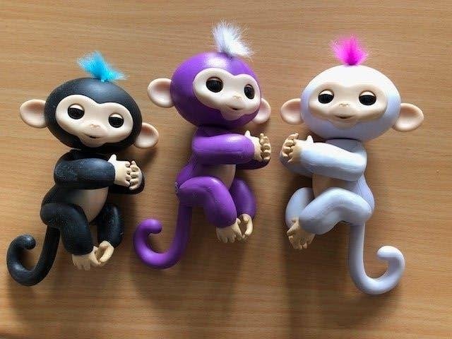 Set van 3 Fingerling aapjes., Ophalen of Verzenden, Elektronica, Met geluid