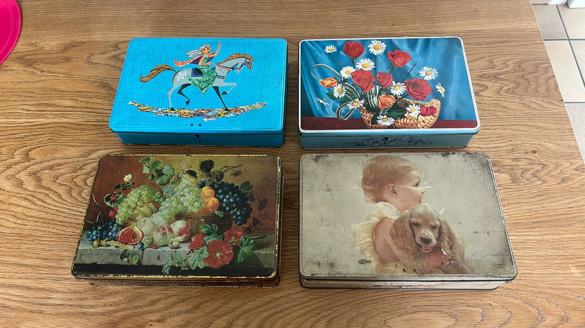 4 blikken dozen Chocolade Jacques, Verzamelen, Ophalen of Verzenden, Gebruikt, Koek(jes), Overige merken