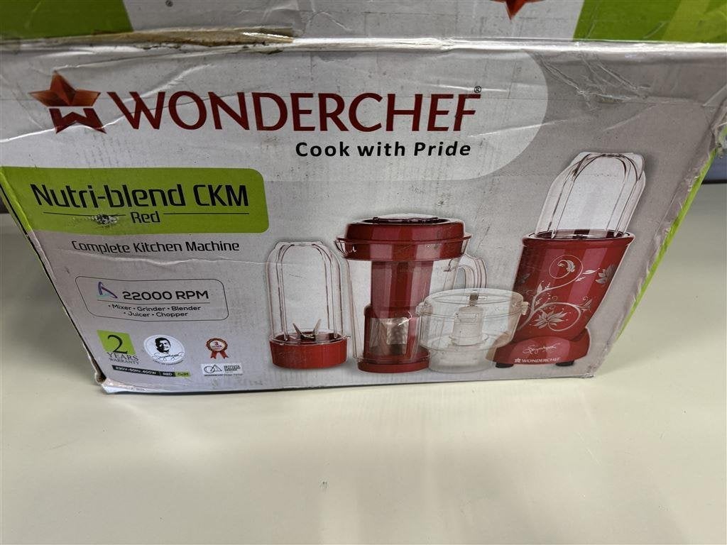 nutri blender - nutribullet - Wonderchef 63152746 rood - ble, Electroménager, Mélangeurs, Enlèvement ou Envoi, Comme neuf, Mélangeur