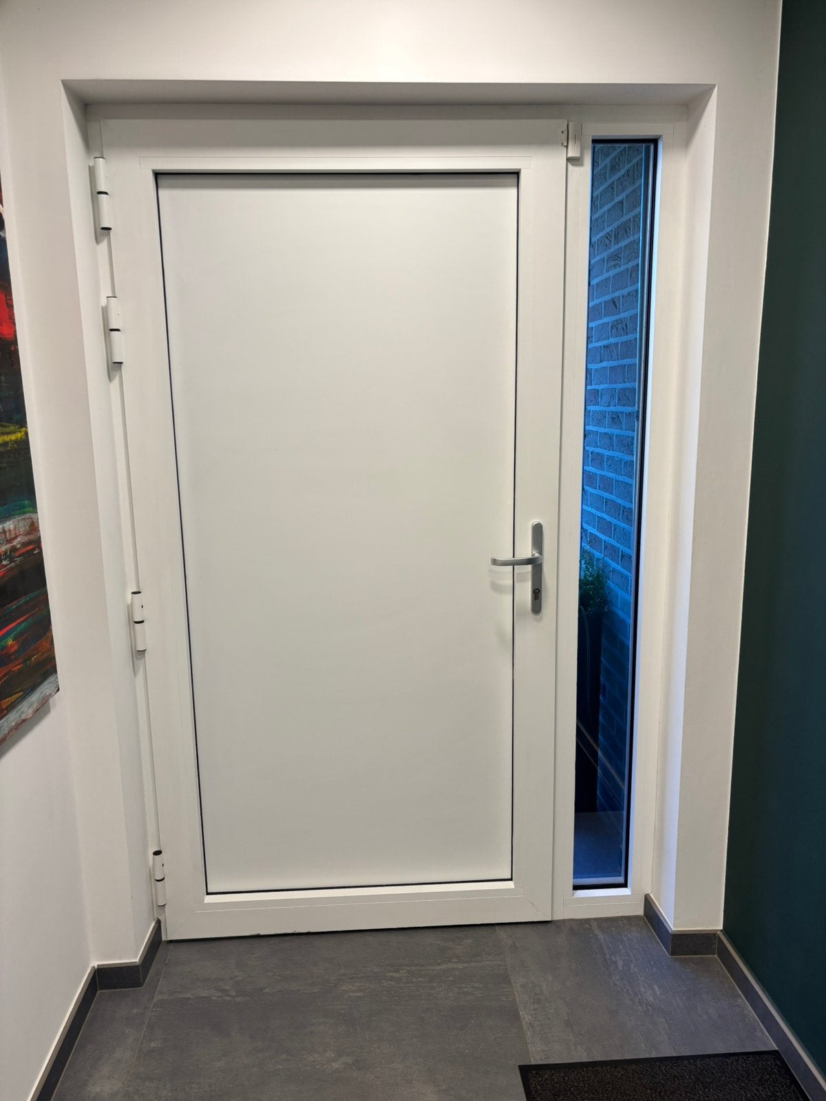 Porte d’entrée, Bricolage & Construction, Châssis & Portes coulissantes, 75 à 150 cm, Aluminium, Comme neuf, Enlèvement