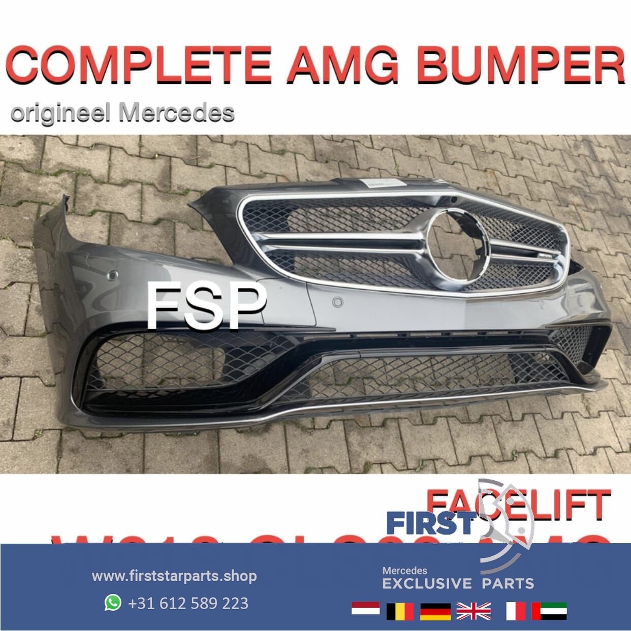 W218 FACELIFT CLS63 AMG VOORBUMPER Mercedes CLS 63 KLASSE  B, Utilisé, -, Avant, -