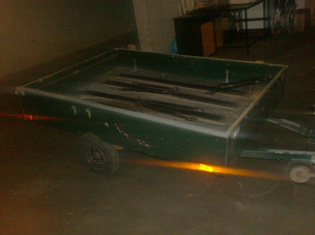 goed  aanhangwagen alles in orde, Ophalen