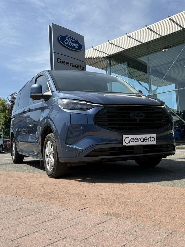 Ford Transit Custom KOMBI 340L LIMITED 2.5T 227pk FWD, Auto's, Ford, Stof, Gebruikt, Zwart, Blauw