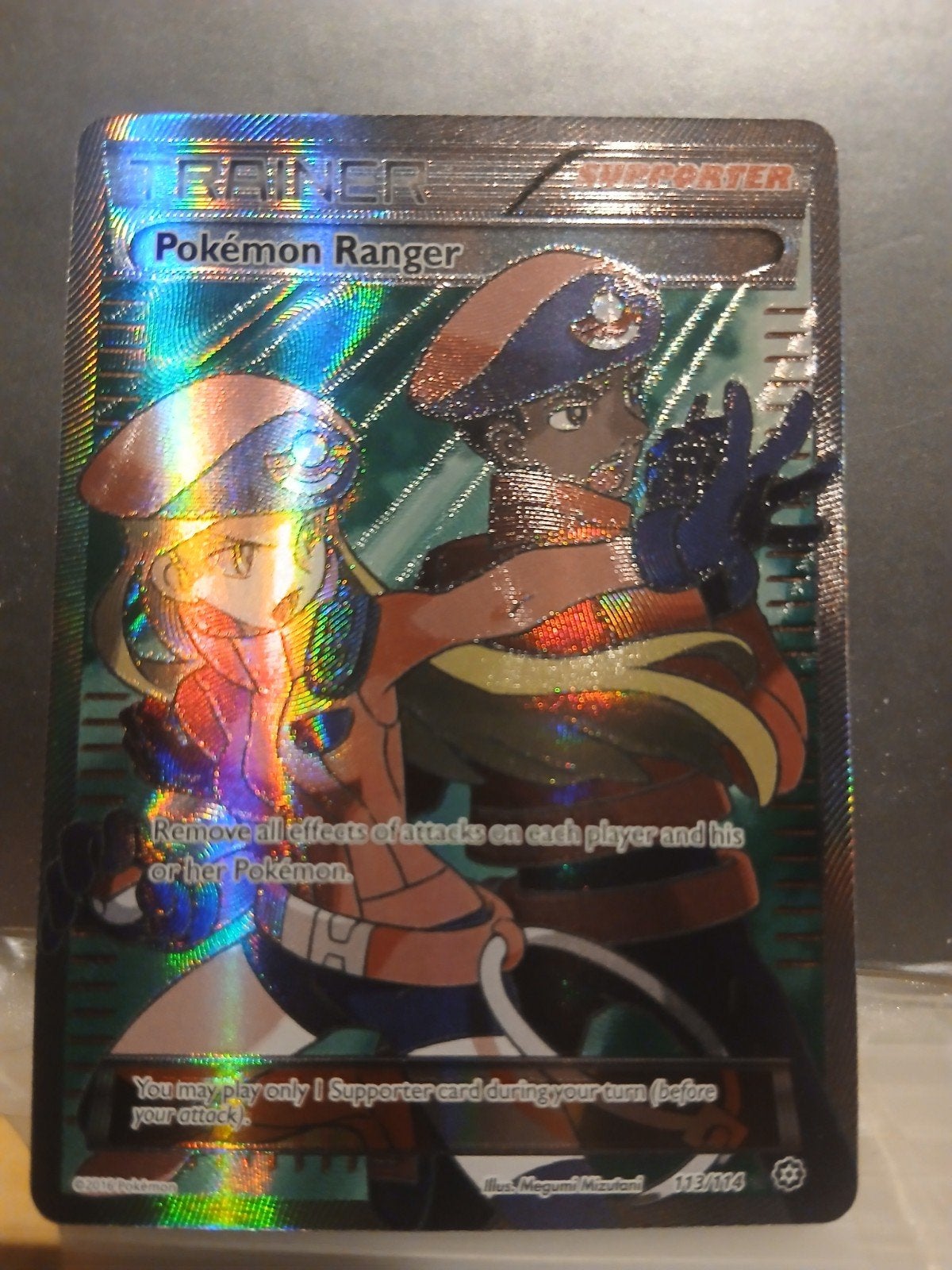 pokémon ranger full art 113 pokemon steam siege, Enlèvement ou Envoi, Neuf, Cartes en vrac, Foil
