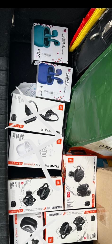 Draadloze Bluetooth-koptelefoon JBL Aurras2 new, Ophalen of Verzenden, Zo goed als nieuw, Oplaadcase