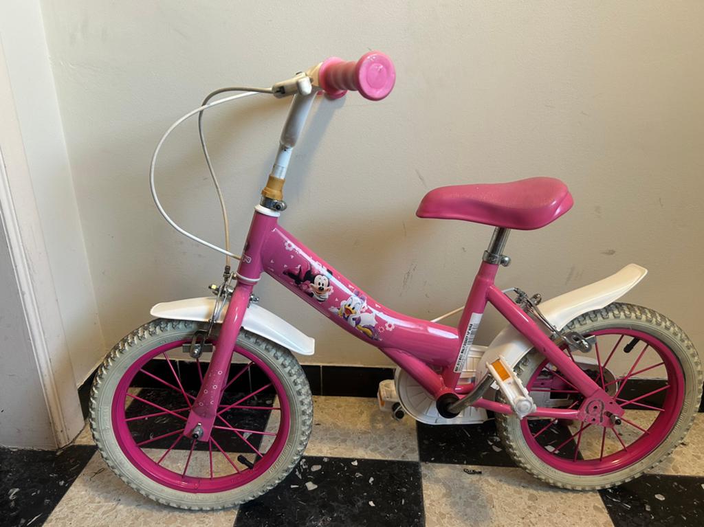 Kinderfiets maat 14 inch, Fietsen en Brommers, Fietsen | Kinderfietsjes, Ophalen, Gebruikt, Velgrem, Minder dan 16 inch