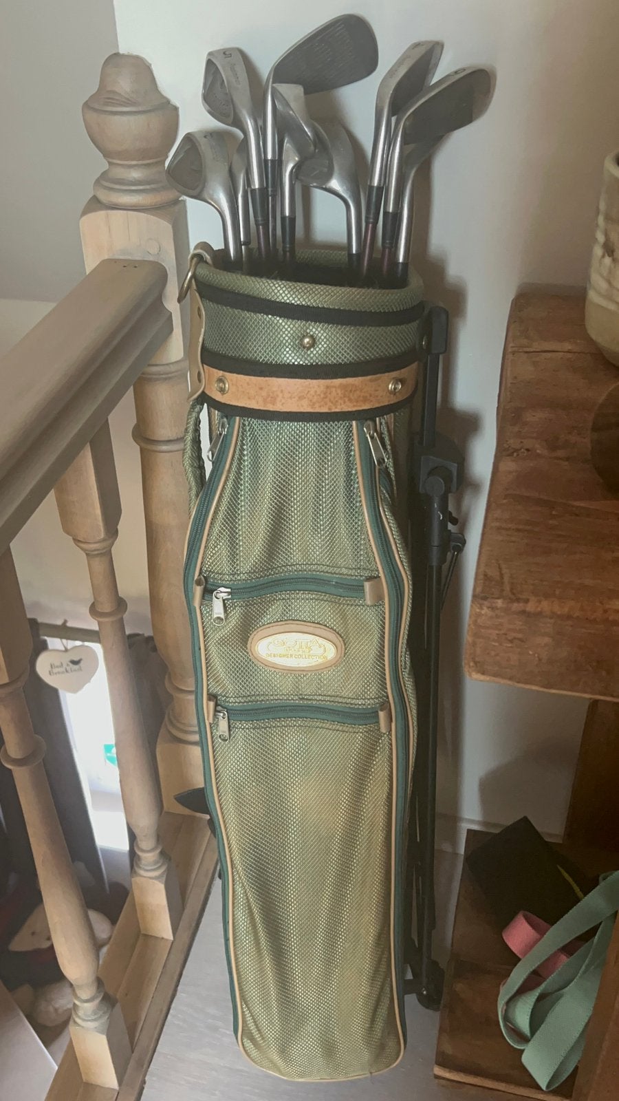 Golfset - golftas met 9 golfclubs, Sport en Fitness, Ophalen, Gebruikt, Set