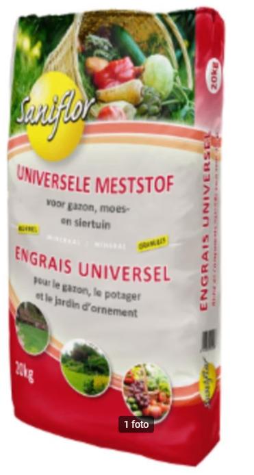 Universele meststof 20Kg, Tuin en Terras, Aarde en Mest, Kunstmest, Ophalen