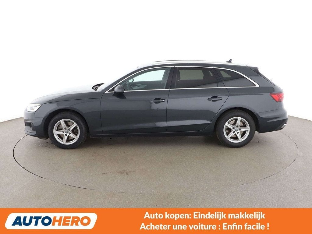 Audi A4 35 TDI Mild-Hybrid (bj 2019, automaat), Auto's, Gebruikt, Euro 6, A4, Zilver of Grijs