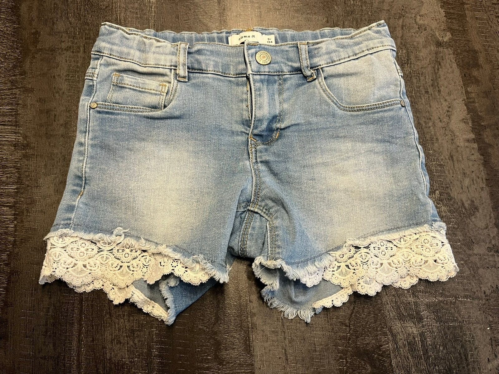 Jeanshort name it maat 134, Kinderen en Baby's, Kinderkleding | Maat 134, Ophalen of Verzenden, Zo goed als nieuw