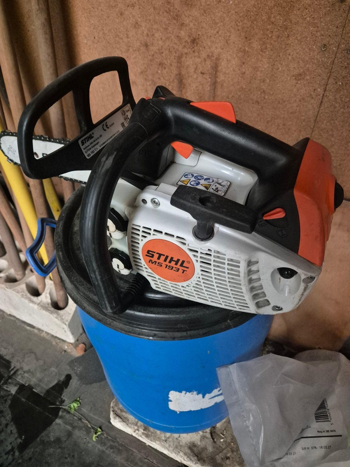 Scie à chaîne Stihl MS 193 T à poignée supérieure, Enlèvement ou Envoi, Comme neuf, Tronçonneuse, STIHL