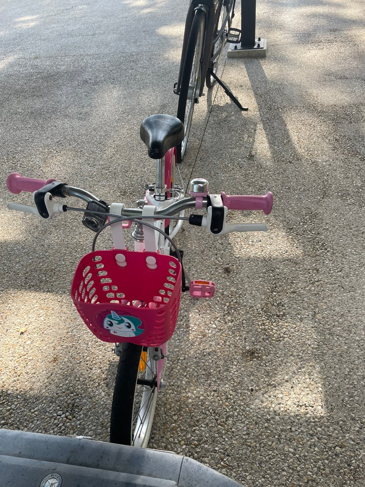 Meisjesfiets BTWIN 14inch, Ophalen, Zo goed als nieuw, Schijfrem