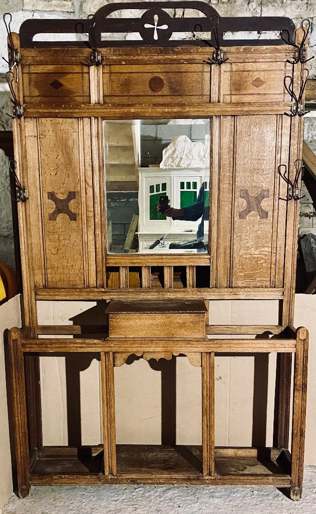Meuble d’entrée avec miroir Vintage, Enlèvement
