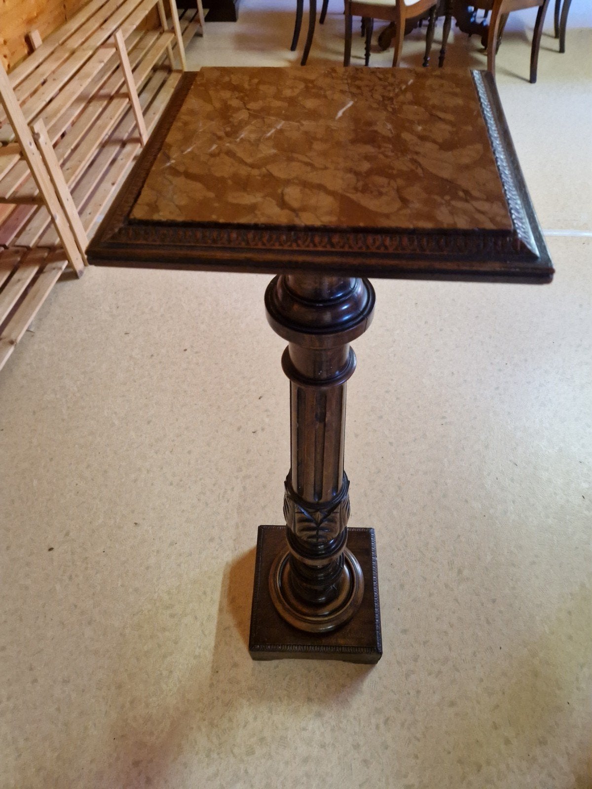 houten klassieke plantenzuil, Antiek en Kunst, Ophalen
