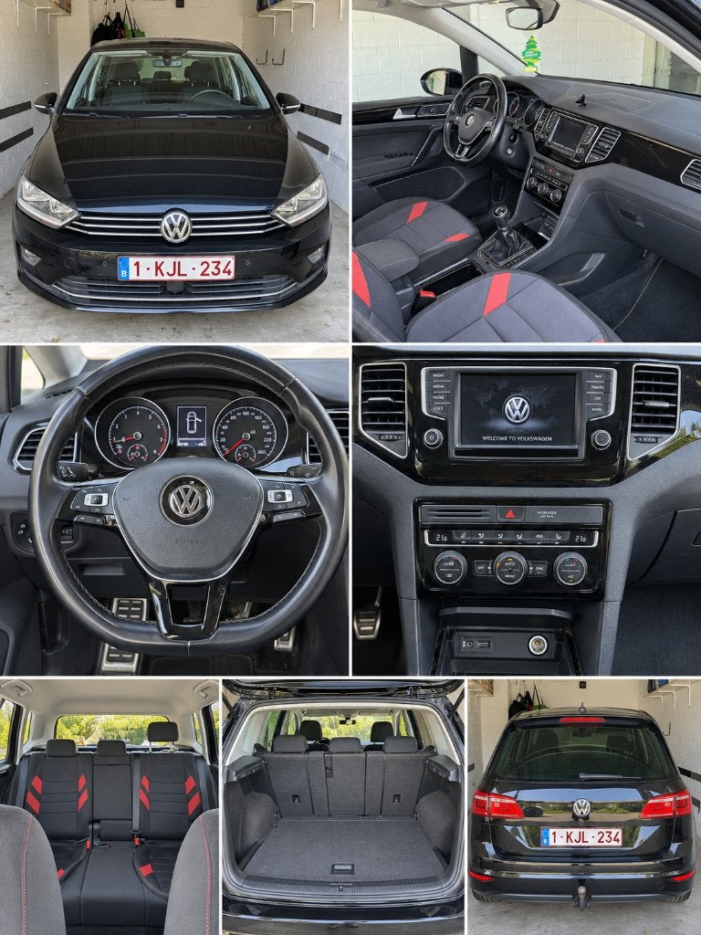 Volkswagen GOLF SPORTSVAN, Stof, Zwart, 5 deurs, Airconditioning