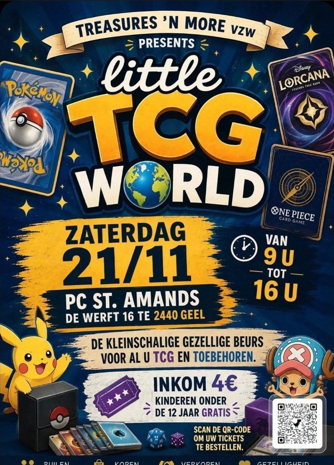 tcg beurs 21/11 geel, Hobby en Vrije tijd, Ophalen
