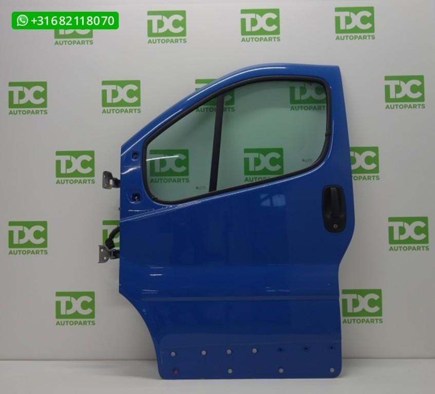 Opel Vivaro bestel A ('01-'14) Deur linksvoor blauw, Gebruikt, Deur, Ophalen of Verzenden, Opel