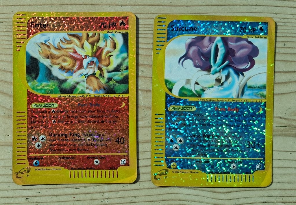2 Aquapolis Boxtoppers: Suicune & Entei (2003 e-Series WOTC), Ophalen