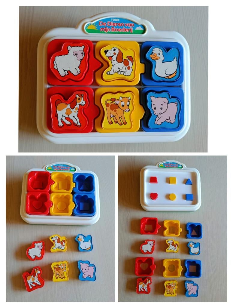 Tomy blokkenpuzzel met dierengeluiden, Ophalen of Verzenden