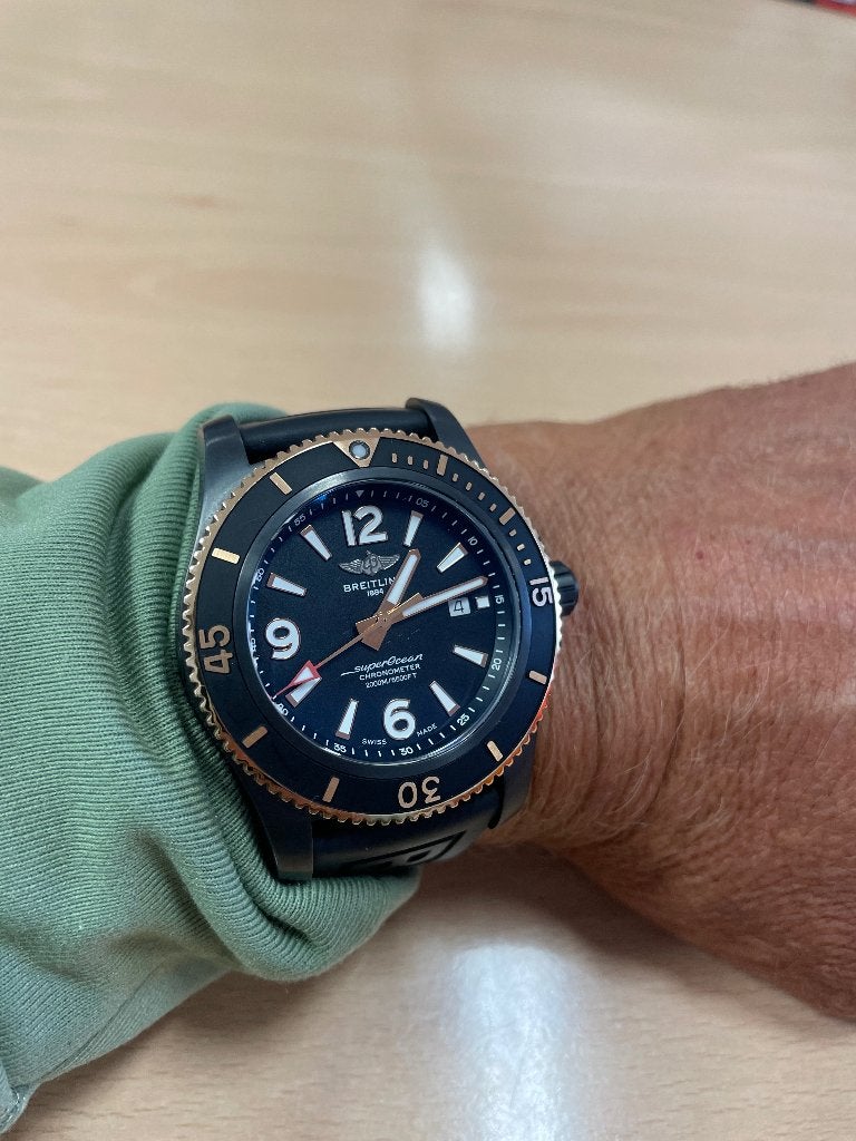 BREITLING SUPEROCEAN 46, Montre-bracelet, Breitling, Comme neuf, Or