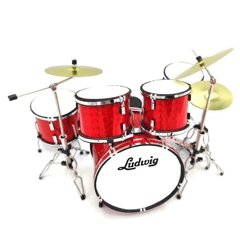 Miniatuur decoratief Ludwig rood drumstel, Enlèvement ou Envoi, Neuf