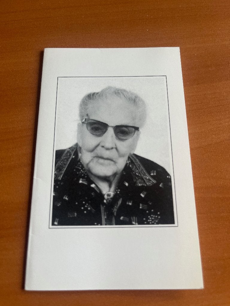 Rouwkaart J. Kimpe  Zillebeke 1889 + Roeselare 14/05/1990, Verzenden, Rouwkaart