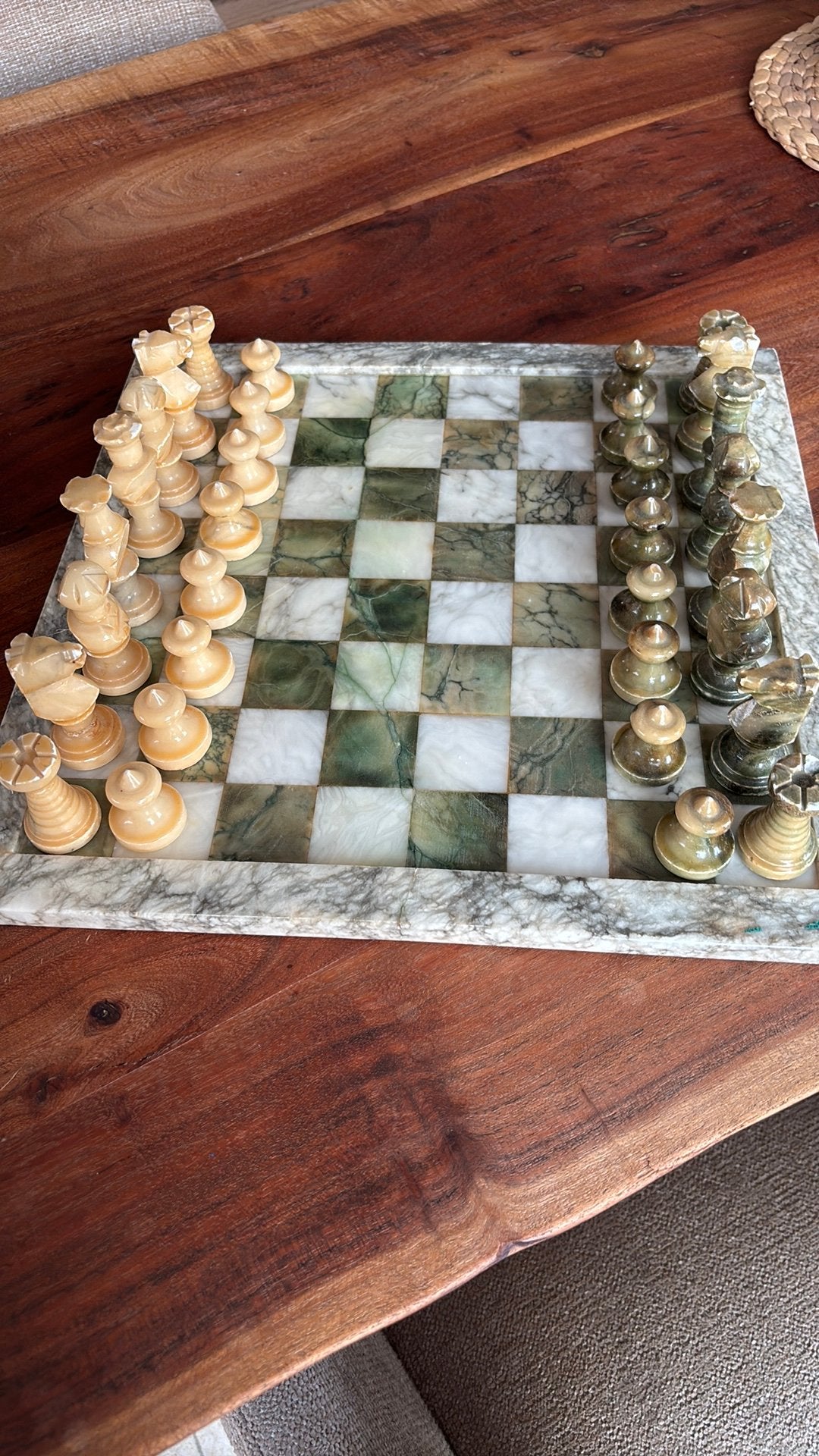 Marmeren schaakbord, Ophalen, Zo goed als nieuw