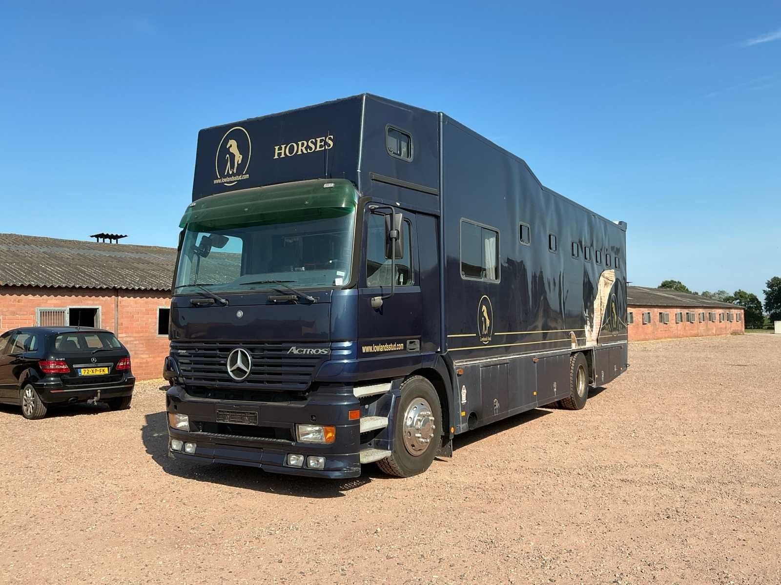 2003 Mercedes-Benz Actros Paarden vrachtwagen, Overige brandstoffen, Mercedes-Benz, Bedrijf, Te koop