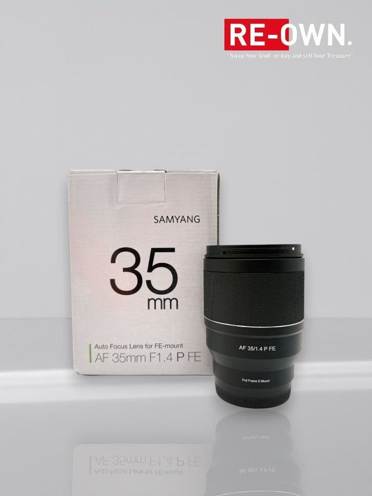 SAMYANG AF 35MM F/1.4 P | SONY FE | NIEUWSTAAT | BON