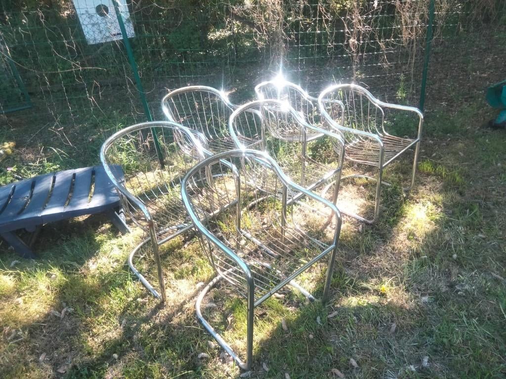 RARE lot de 6 chaises Gastone Rinaldi, Enlèvement