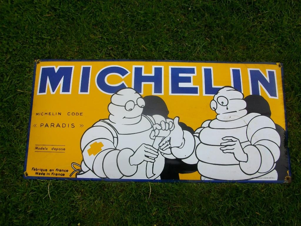 Plaque Email Michelin, Ophalen, Gebruikt