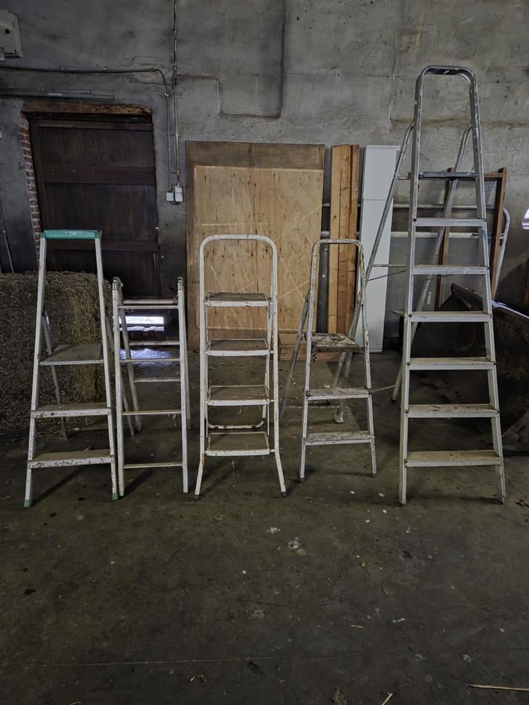 Trapladders, Doe-het-zelf en Bouw, Ladders en Trappen, Ophalen