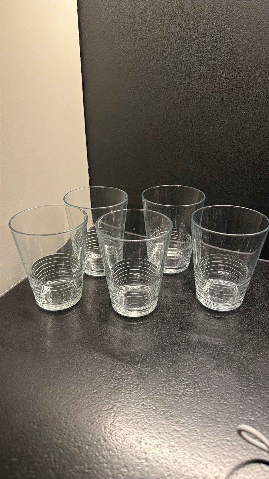 5 kleine glazen ikea, Ophalen, Gebruikt