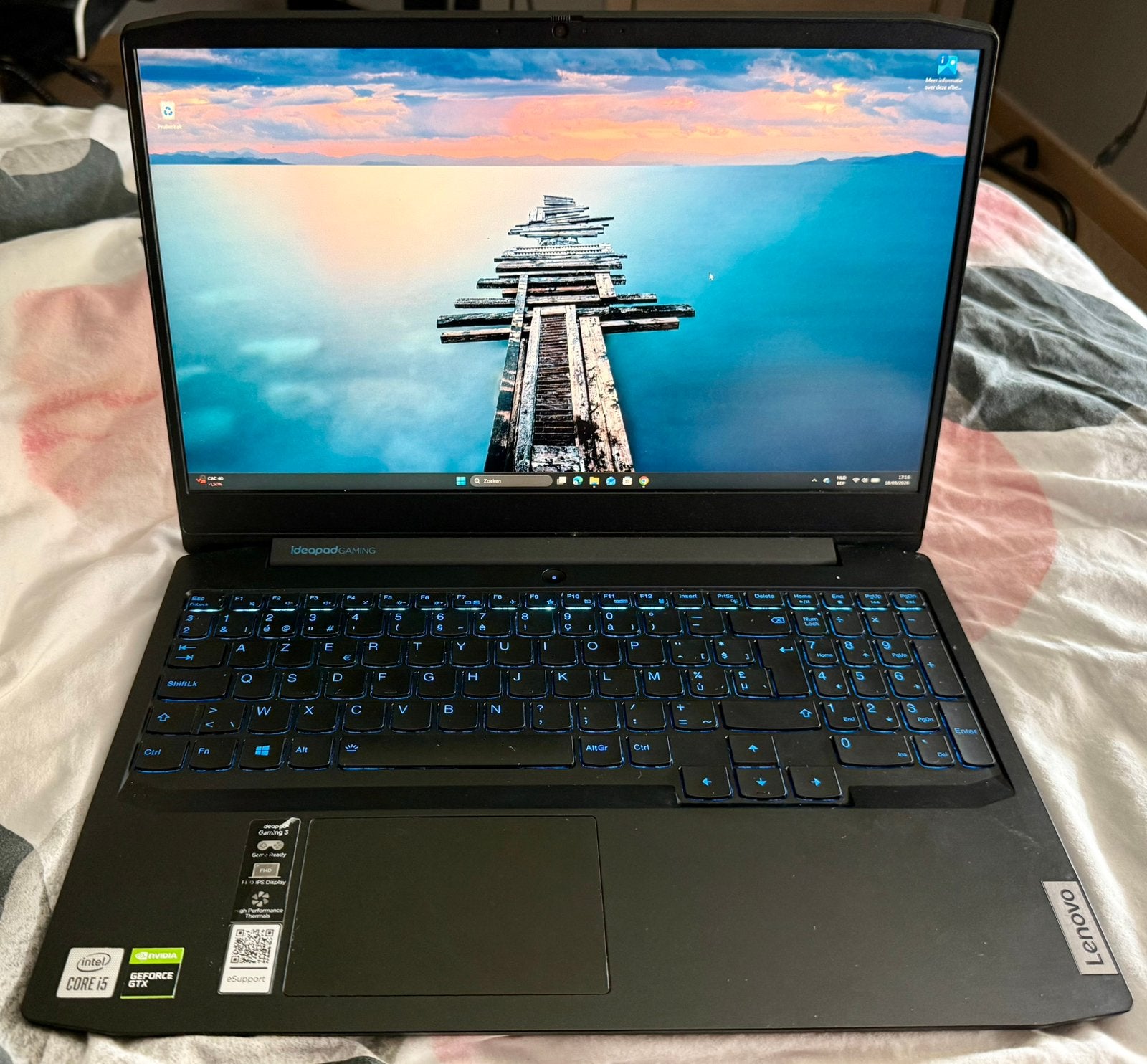 Lenovo IdeaPad Gaming 3 | i5 | 512GB | 16 GB ram | azerty, Enlèvement, Utilisé, Gaming, SSD