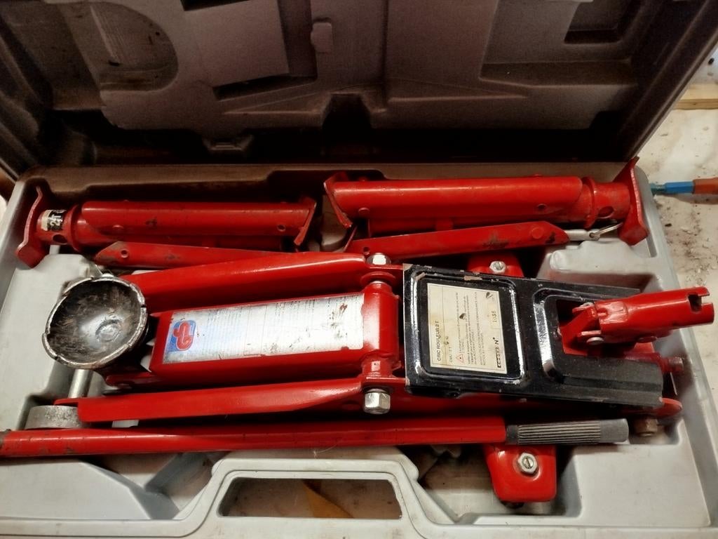Hydraulische Auto kruk met 2 steunen., Ophalen