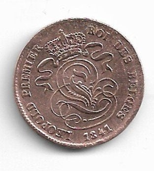 België: 2 cent 1841 = ZELDZAAM = morin 91, Postzegels en Munten, Verzenden, Losse munt
