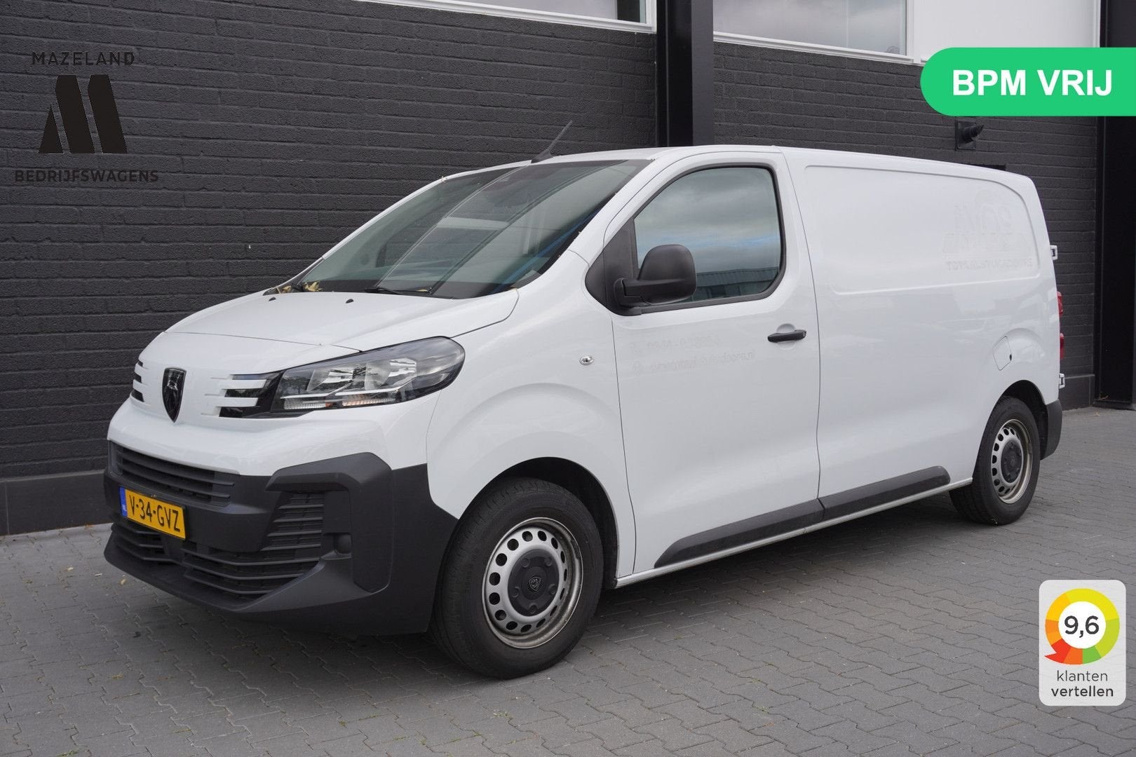 Peugeot Expert 1.5 BlueHDi 120PK L2 EURO 6 - Airco - PDC - C, Auto's, Bestelwagens en Lichte vracht, 173 g/km, Parkeersensor, Wit