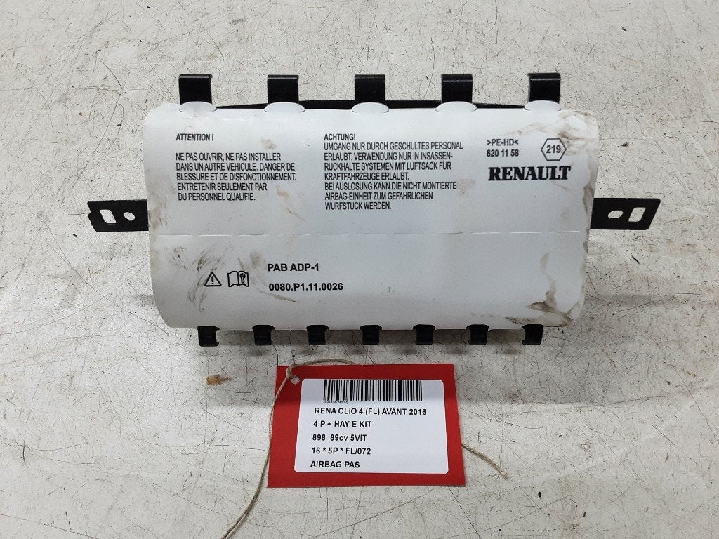 AIRBAG PASSAGIER Renault Clio IV (5R) (985250096R), Auto-onderdelen, Gebruikt, Renault, Mevr. I. Hauben, Rue de l'Espoir 34 34
4030  GRIVEGNÉE, BE