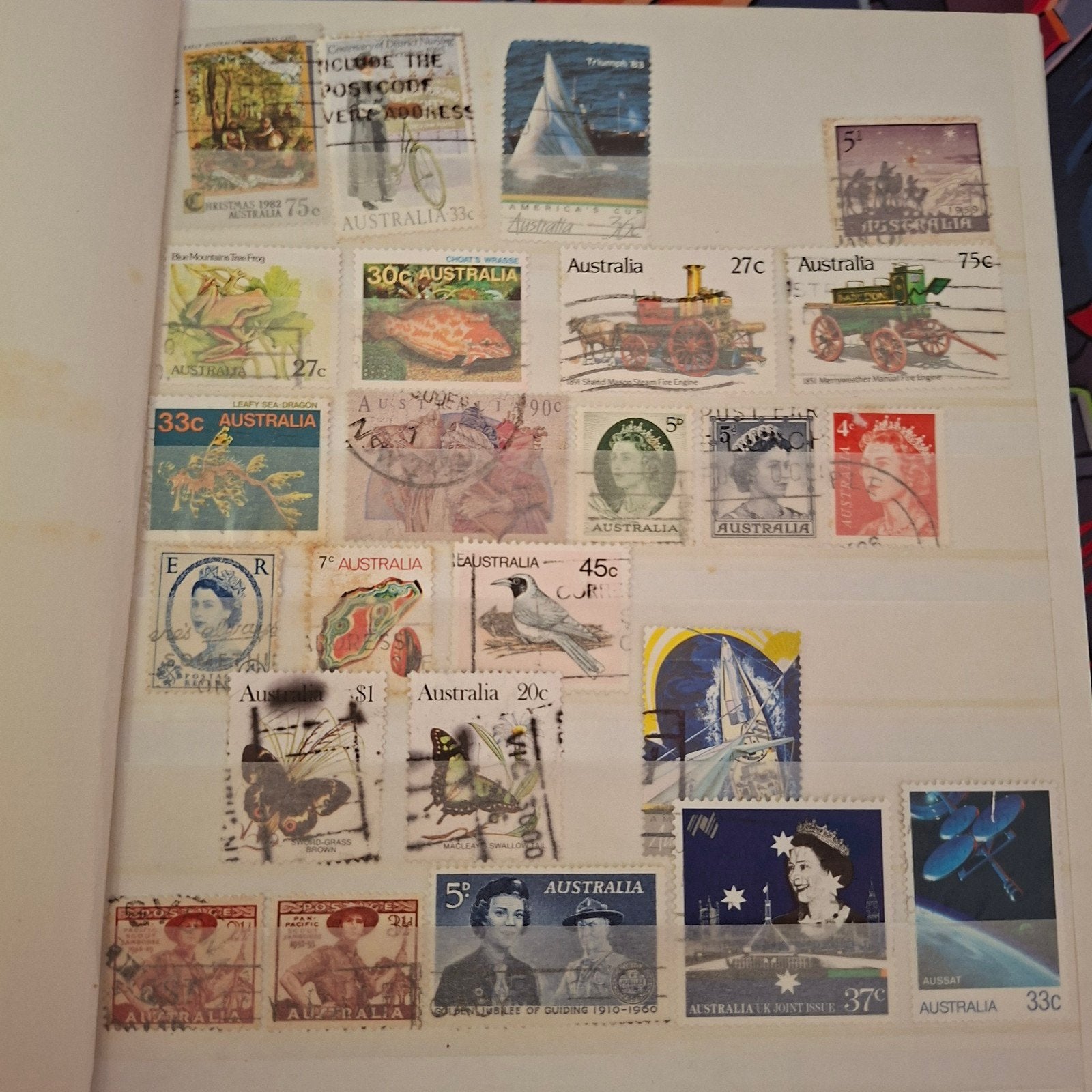 Postzegels, Ophalen