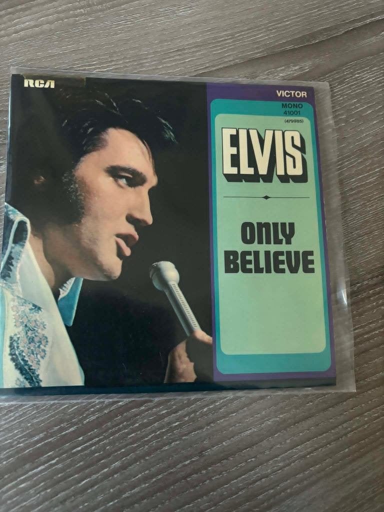 Elvis single, only believe/life. Franse persing, 5 euro., Cd's en Dvd's, Vinyl Singles, Beschermende buitenhoes, Ophalen of Verzenden