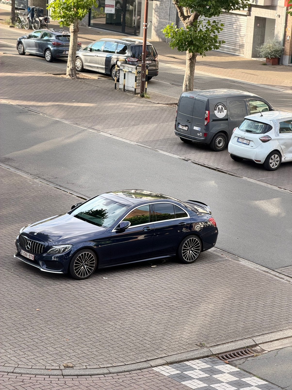 Mercedes-Benz C-klasse 200d 2017 Euro 6b panoramadak luxe co, Auto's, Automaat, 4 deurs, Blauw, Overige kleuren