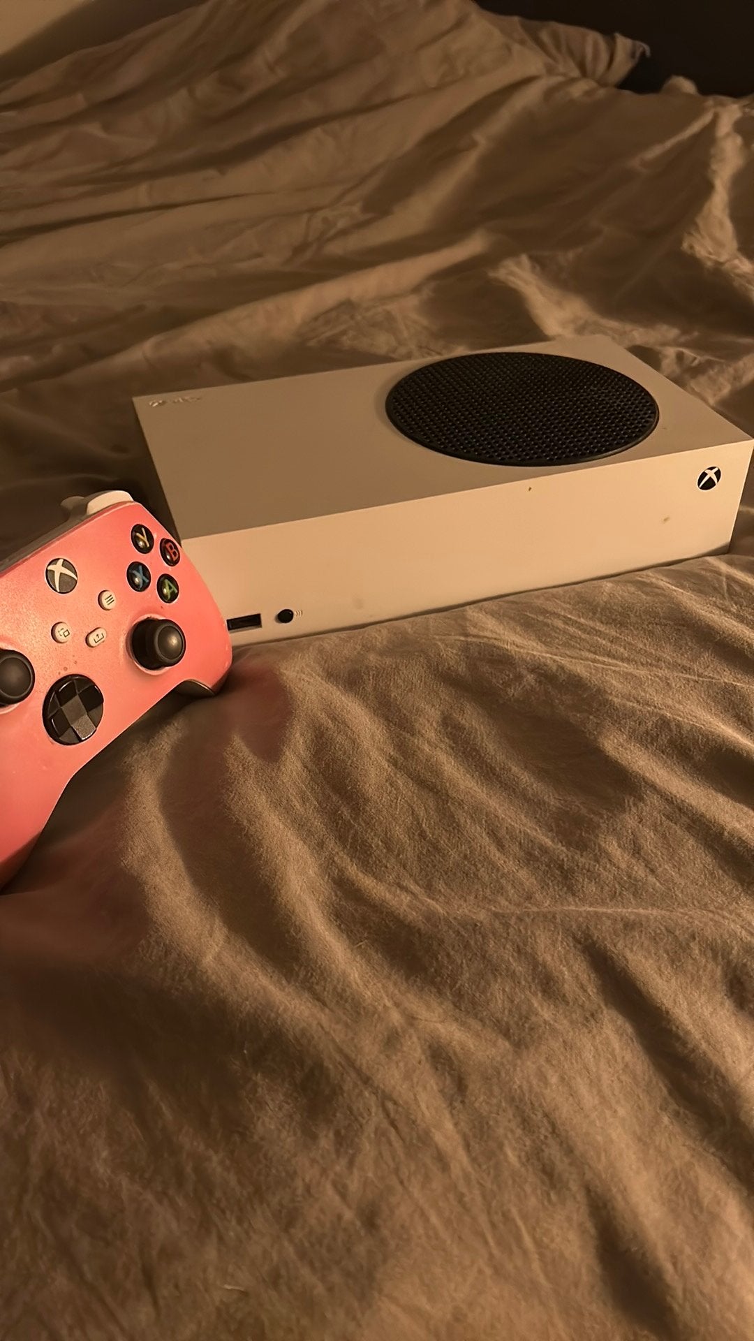 Xbox series s met custom controller, Games en Spelcomputers, Ophalen of Verzenden, Zo goed als nieuw, Xbox Series S