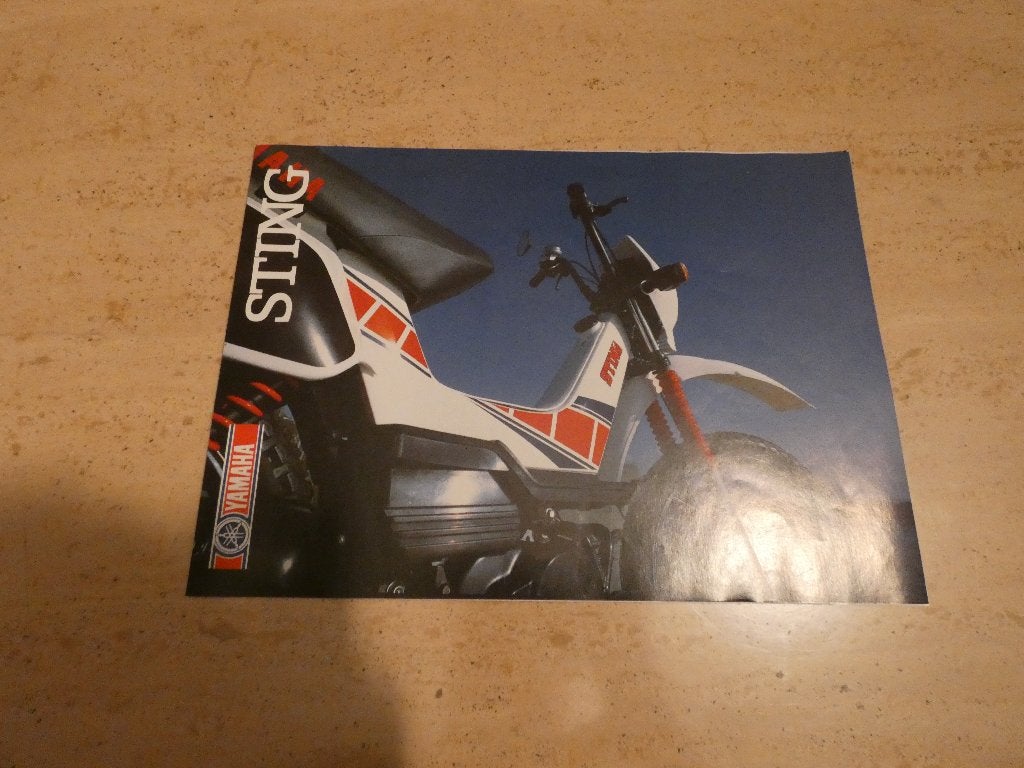 folder yamaha sting, Fietsen en Brommers, Ophalen of Verzenden, Gebruikt