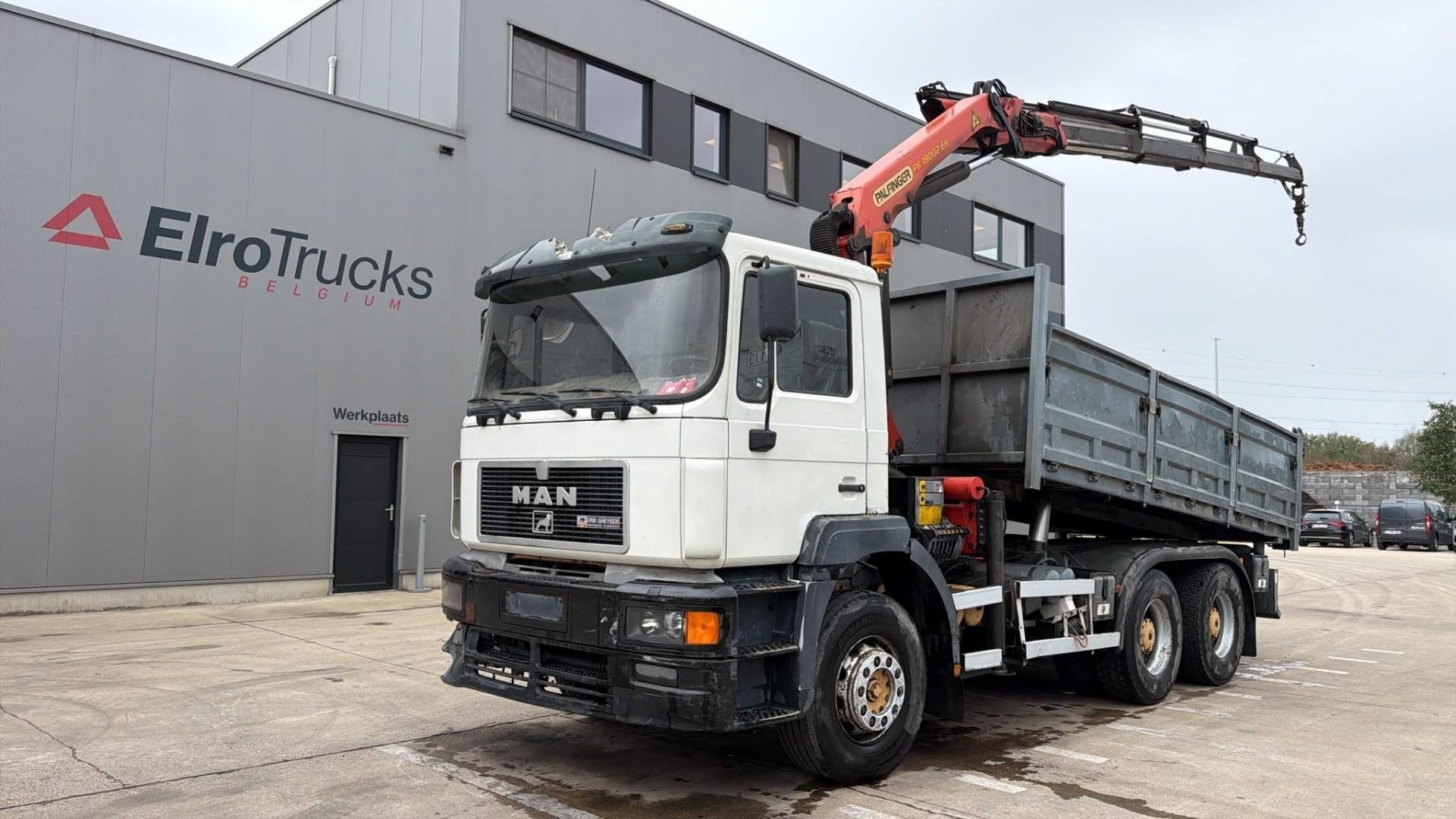 MAN 33.343 (BELGIAN TRUCK / CAMION BELGE / PARFAIT ETAT / TR, Autos, Euro 2, Achat, Entreprise, Boîte manuelle